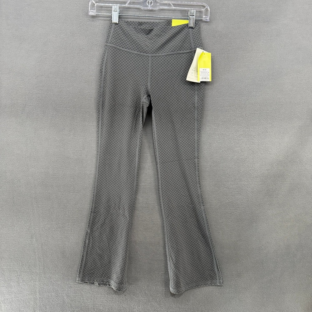 All in Motion Leggings Girls M 8 Grey Flare Houndstooth Everyday Soft NWT